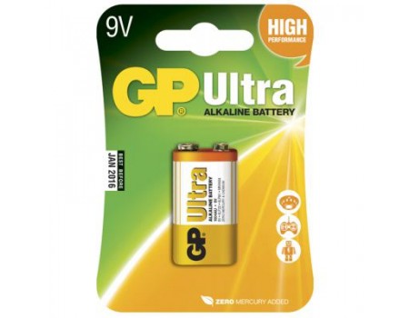 Батарейка Крона GP Ultra Alcaline 6LR61 9V 1шт.