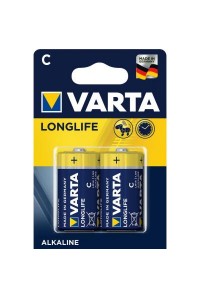 Батарейка Varta C (LR14) Longlife Extra * 2 (4114101412)