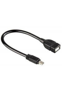 Дата кабель USB 2.0 Mini 5P to AF OTG 0.1m Atcom (12822) каб