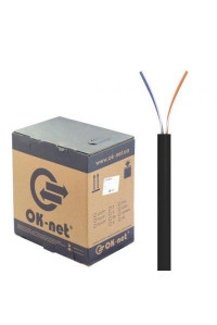 Кабель мережевий OK-Net UTP 305м 2 пары (КПП-ВП (100) 2х2х0,50 / 305)