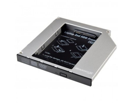 Фрейм-перехідник Grand-X HDD 2.5´´ to notebook 12.7 mm ODD SATA/mSATA HDC-25 (HDC-25)