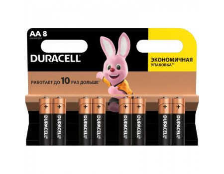 Батарейка Duracell AA MN1500 LR06 * 8 (5000394006522 / 81417083 / 81480361)