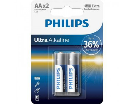 Батарейка PHILIPS LR06 Ultra Alkaline * 2 (LR6E2B/10)
