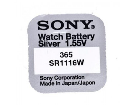 Батарейка SONY SR1116WN SONY (SR1116WN-PB)