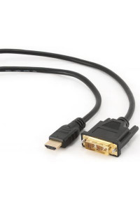 Кабель мультимедійний HDMI to DVI 18+1pin M, 0.5m Cablexpert