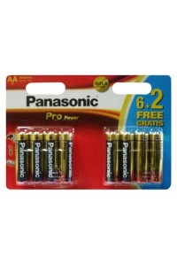 Батарейка PANASONIC AA PRO POWER * 8 (LR6XEG/8BW)