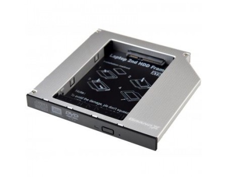 Фрейм-перехідник Grand-X HDD 2.5´´ to notebook 12.7 mm ODD SATA/mSATA (HDC-25N)