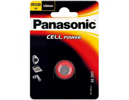 Батарейка PANASONIC CR 1220 * 1 LITHIUM (CR-1220EL/1B)