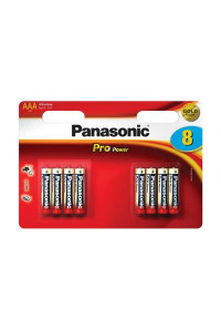 Батарейка PANASONIC AAA LR03 PRO POWER * 8 (LR03XEG/8BW)