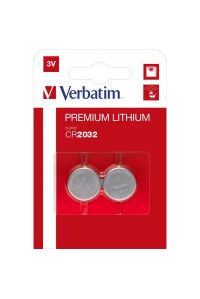 Батарейка Verbatim CR 2032 Lithium 3V * 2 (49936)
