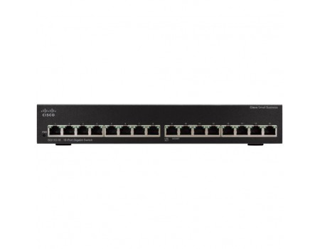 Комутатор мережевий Cisco SG110-16HP-EU
