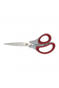 Ножиці Axent Duoton Soft, 16,5см, gray-red (6101-06-А)