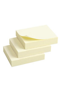 Папір для нотаток Axent with adhesive layer 50x40мм,100sheets,pastel yellow (3 pcs. (2311-01-А)