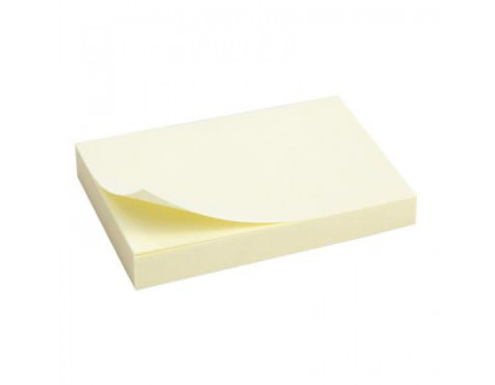Папір для нотаток Axent with adhesive layer 50x75мм, 100sheets., pastel yellow (2312-01-А)