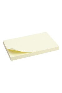 Папір для нотаток Axent with adhesive layer 75x125мм, 100sheets.,pastel yellow (2316-01-А)