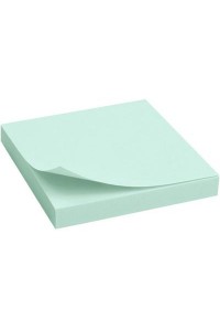 Папір для нотаток Axent with adhesive layer 75x75мм, 100sheets., pastel green (2314-02-А)