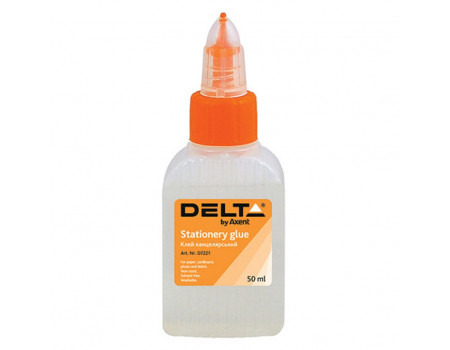 Клей Delta by Axent Stationery glue, polymer, 50 мл, cap dispenser (D7221)