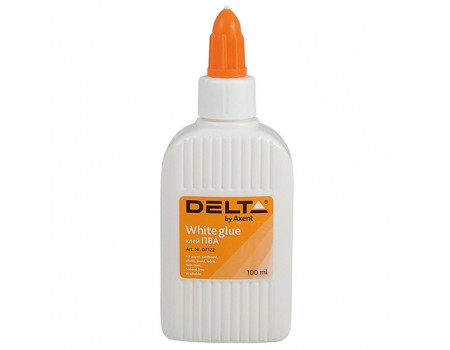 Клей Delta by Axent White glue, PVA, 100 мл, cap dispenser (D7122)