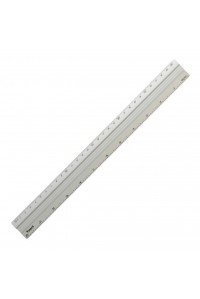 Лінійка Axent aluminum, 30cm, grey (7430-А)