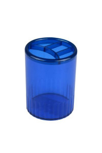 Підставка для ручок Delta by Axent Stationery glass-stand, 4 compartments, blue (D4009-02)