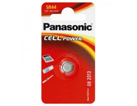 Батарейка PANASONIC SR44 * 1 Silver Oxide (SR-44EL/1B)