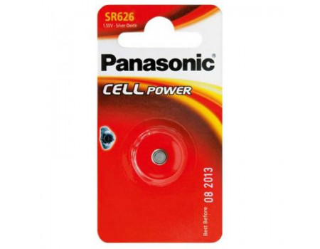 Батарейка SR626 PANASONIC Silver Oxide 1шт. (SR-626EL/1B)