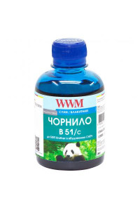 Чорнило WWM Brother DCP-T300/T500W/T700W 200г Cyan Water-soluble (B51/C)