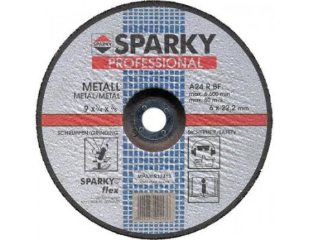 Диск SPARKY шлифовальный по металлу d 180 мм\ A 24 R\ 190301 (1 шт.)\ 18 (20009565204)