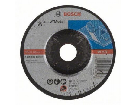 Диск BOSCH обдирный, Standard for Metal 125х6мм (2.608.603.182)
