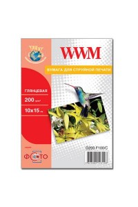 Папір WWM 10x15 (G200.F5/C) 200 г, 5 арк., глянець