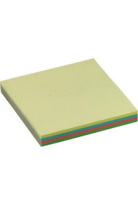 Папір для нотаток BUROMAX with adhesive layer 76х76мм, 100sheets, pastel colors mix (BM.2312-10)