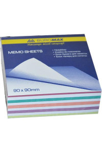 Папір для нотаток BUROMAX Zebra JOBMAX 90х90х30мм, unglued (BM.2257)