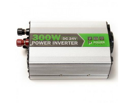 Автомобільний інвертор 24V/220V 300W, USB 5V 1A, HYM300-242 PowerPlant (KD00MS0002)