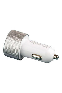 Зарядний пристрій Greenwave 12-24V, 2*USB 5V/2.4A (CH-CC-224M silver/white)