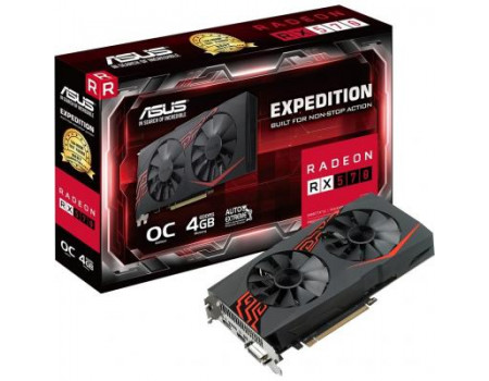 Відеокарта ASUS Radeon RX 570 4096Mb EXPEDITION OC (EX-RX570-O4G)