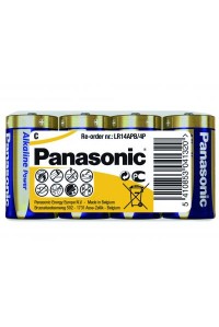 Батарейка PANASONIC C LR14 Alkaline Power (Shrink) * 4 (LR14REB/4P)