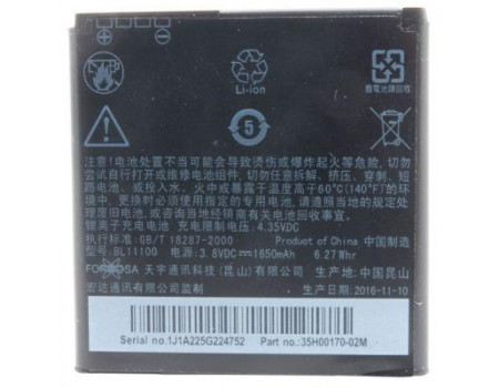 Акумуляторна батарея EXTRADIGITAL HTC Desire V T328w (BL11100, BA S800 ) (1650 mAh) (BMH6409)
