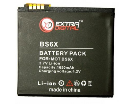 Акумуляторна батарея EXTRADIGITAL Motorola BS6X (1650 mAh) (DV00DV6134)