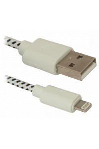 Дата кабель USB 2.0 AM to Lightning 1.0m ACH01-03T Defender