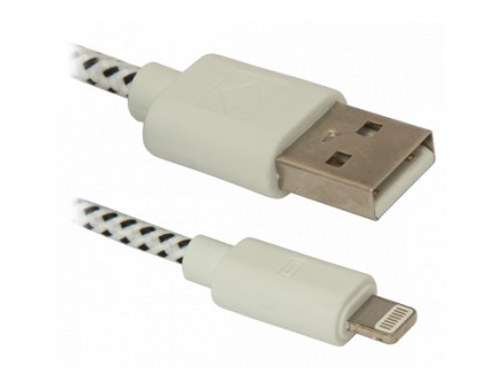 Дата кабель USB 2.0 AM to Lightning 1.0m ACH01-03T Defender