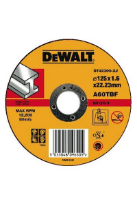 Круг відрізний DeWALT отрезной по металлу, 125х1.6х22.2мм. (DT42300)