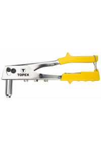 Заклепувальник Topex для заклепок алюминиевых 2.4, 3.2, 4.0, 4.8 мм (43E707)