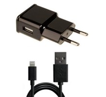 Зарядний пристрій Grand-X CH765LTB (1*USB, 1A, Black, + cabl