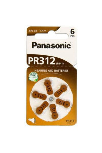 Батарейка PANASONIC PR41 / PR312 (1.4V) * 6 (PR-312/6LB)