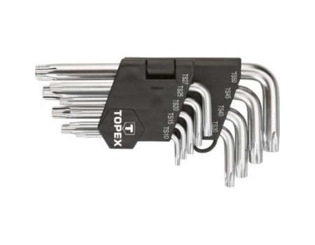 Набір інструментів Topex ключи Torx (зiрочки), TS10-50, набор 9 шт.*1 уп. (35D950)