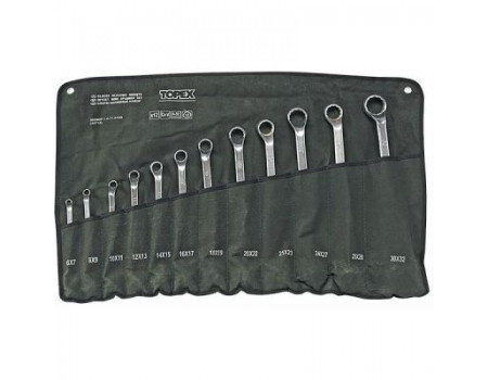 Набір інструментів Topex ключи накидные вигнутые, 6-32 мм, набор 12 шт. (35D857)