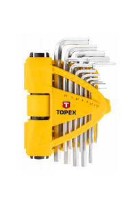 Набір інструментів Topex ключи шестигранные 1.5-10 мм, набор 13 шт. (35D970)