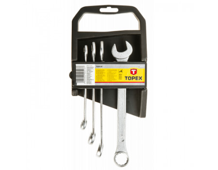 Набір інструментів Topex ключей комбинированных 10-17 мм, 4 шт. (35D371)