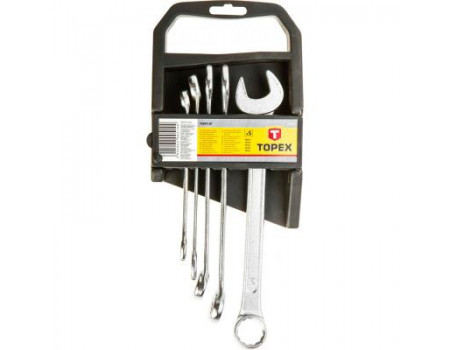 Набір інструментів Topex ключей комбинированных 10-19 мм, 5 шт. (35D372)