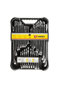 Набір інструментів Topex ключей комбинированных 6-19 мм, 32 шт. (35D362)